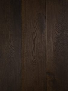 Donker bruine eiken houten vloer